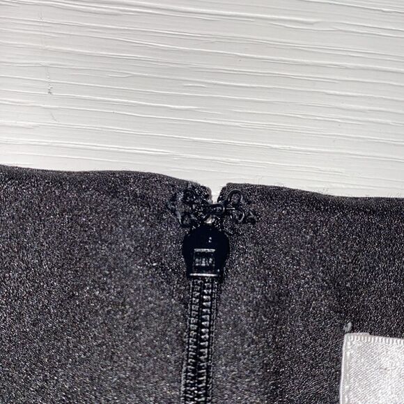 WAYF Arabella Black Side Cutout Sleeveless Scoop Neck With Side Slit Dress - Picture 15 of 16